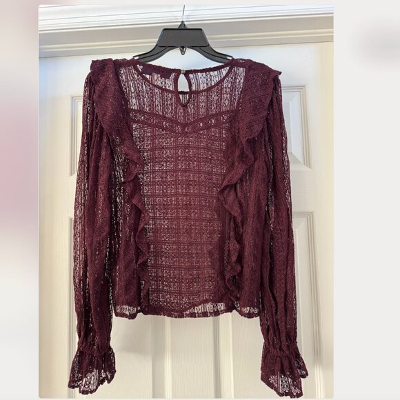 Burgundy/Maroon Blouse - Picture 1 of 2